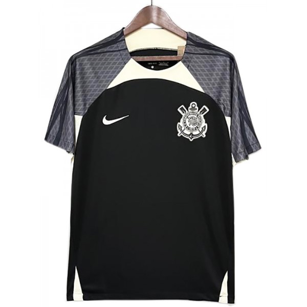 SC Corinthians maillot d'entraînement uniforme de football vêtements de sport noirs pour hommes kit de football chemise haute 2024-2025